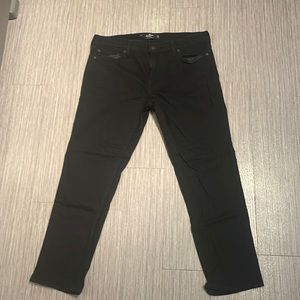 Men’s 34X30 Hollister Black Jeans Slim Straight